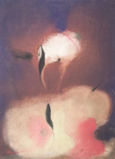 Eduard Franoszek, Ohne Titel, 1967, Pastell auf Büttenpapier, 75 x 53 cm
