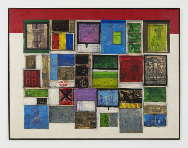 Herbert Kaufmann, Old Nick, 1966, Collage, 129 x 170 cm