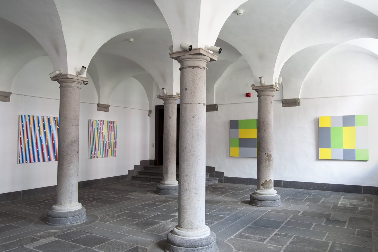 Installationsansicht Horst Bartnig Ausstellung 2018, Foto: Stiftung Kunstfonds